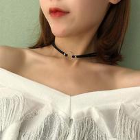 Goth Black Velvet Choker Necklaces Gothic Style Rope Women Neck Decoration Chocker Jewelry on Girl Neck Accessories