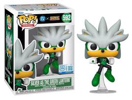 Funko Pop! figūrėlė „Sonic Silver“ kaip Žaliasis Žibintas, išskirtinis vinilinis kolekcionuojamas leidimas