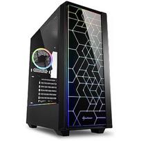 Sharkoon RGB LIT 100, Tempered Glass, Black 4044951028153