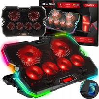 Reguliuojamas aušinimo stovas 9-17'' LED RGB 2x USB nešiojamam kompiuteriui