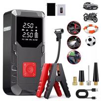Automobilinis užvedimo įrenginys Jump Starter Booster su kompresoriumi ir išorinė baterija