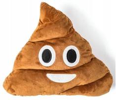 Juokinga pagalvė išmatų formos 35 cm - Emoji emocija Poop