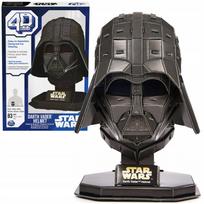 STAR WARS tamsiojo p. Vaderio šalmo 3D modelio dėlionė (4D Build)