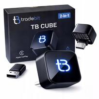 Belaidis USB-C adapteris "Tradebit TB CUBE" „CarPlay“ ir „Android Auto“, juodas