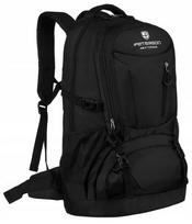 Kelioninė kuprinė Peterson, ergonomiška, sportinė, talpi, didelė, juoda, 48L