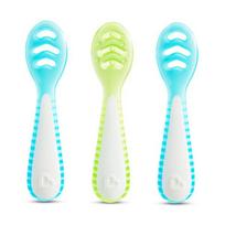 Munchkin šaukšteliai 3 vnt. Gentle Dip Blue-Green 4 mėn.+