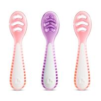 Munchkin šaukšteliai 3 vnt. Gentle Dip Pink/Purple 4 mėn.+