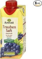 "Alnatura", vynuogių sultys 330 ml (6 pakuočių)