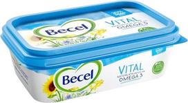"Becel" margarinas 100 % augalinis vitaminas su Omega 3, veganiškas ir be laktozės, dietinis margarinas puodelyje 225 g