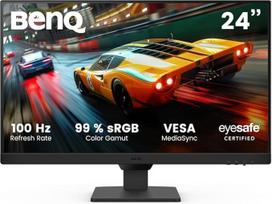 "BenQ" GW2490E 24 colių "Eye-Care" žaidimų monitorius, 100 Hz, 1920 x 1080p, IPS, integruotas garsiakalbis, sieninis laikiklis, plonas rėmelis, išmanusis ryškumo reguliavimas, 2 x HDMI, DisplayPort