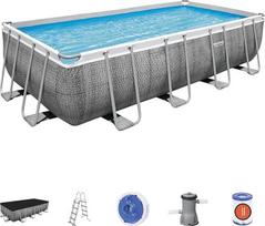 "Bestway Power Steel" 56996-3 rinkinys Antžeminis stačiakampis baseinas 488 x 244 x 122 cm