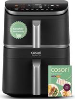 "COSORI Turbo Tower Pro Airfryer", keraminė danga, karšto oro keptuvė, 2 kameros, 10,8 l karšto oro keptuvė su "DualBlaze", be teflono dangos, automatinis oro srauto reguliavimas