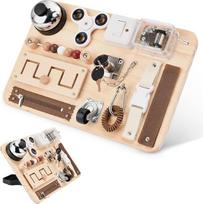 "Fidget Busy Board" suaugusiesiems - užimtumas senjorams, sergantiems demencija ir Alzheimerio liga, - daugiajutiminė mankštos lenta pagyvenusiems žmonėms - motorinių įgūdžių, koncentracijos, ADHD ir autizmo pagalba "Fidget Spinner