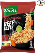 "Knorr" greito paruošimo makaronai jautienos skonio "Fast Asia Snack", paruošti vos per 3 minutes 11 x 70 g
