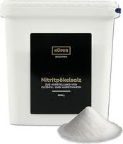 "Küper Selection Nitrite Curing Salt" - 5 kg smulkios druskos mėsai, šaltibarščiams ir dešroms gaminti - 0,4-0,5 % natrio nitrito turinčios sūrymo druskos