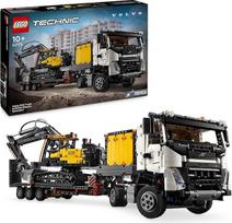 "LEGO Technic Volvo FMX" sunkvežimis su elektriniu vikšriniu ekskavatoriumi EC230, vaikiškas žaislas, dovanų rinkinys berniukams ir mergaitėms nuo 10 metų, žaislinės statybinės transporto priemonės, ekskavatoriaus žaislų rinkinys 42175
