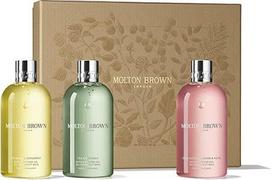 "Molton Brown Floral & Green Body Care Gift Set" - 300 ml prabangiai kvepiančių vonios ir dušo gelių rinkinys, kūno priežiūros rinkinys, Motinos diena