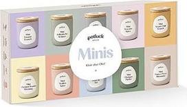 "Potluck Mini" 10 prieskonių akcentų rinkinys mažuose keramikiniuose puoduose, daugkartinio naudojimo keramikinis puodas, sveika mityba, skanus maistas namams