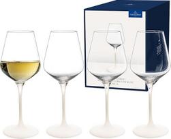 "Villeroy & Boch" Manufacture Rock Blanc Baltojo vyno taurių rinkinys, 4 vnt., 380 ml