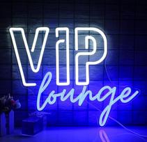"Wanxing VIP Lounge" neoninis ženklas sienoms dekoruoti, VIP neoninė šviesa kambarių apdailai, VIP neoninė šviesos reklama su USB valdymu viešbučiui, klubui, kavinei, barui, biurui, prekybos centrui, žaidimų kambariui (balta)