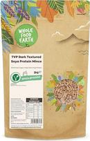 "Wholefood Earth TVP" tamsios tekstūros sojų baltymų maltiniai, 2 kg, be GMO, daug skaidulų, daug baltymų