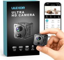 4K mini kamera 2,4/5GHz "WiFi" stebėjimo kamera Vidinė "WiFi" kamera su tiesioginiu perdavimu į mobilųjį telefoną, PIR judesio aptikimas, naktinis matymas, debesų saugykla, ilgas baterijos veikimo laikas