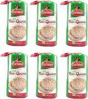 6 x Curtiriso Riso e Quinoa traškūs ekologiški ryžių pyragėliai 130 g Ryžių ir kvinojos ryžių vafliai