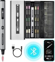 ARROWMAX elektrinis mini graviravimo rašiklis su tuščiaviduriu varikliu ir 42 bitais, aliuminio korpusu, OLED magnetiniu įkrovimu, mini rotaciniu įrankiu, skirtu graviruoti metalą, medieną, stiklą, plastiką (SGS PRO)