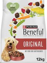 Beneful Original sausas šunų maistas su jautiena ir sodo daržovėmis, pakuotė po 1 (1 x 12 kg)