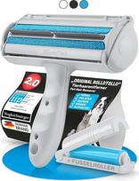 Bluepet® RolloTollo 2.0 savaime išsivalantis pūkelių valiklis, naminių gyvūnėlių plaukų valiklis sofai, lovai ir baldams, pūkelių šepetys šunų ir kačių plaukams valyti