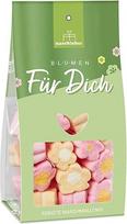 Dovanų dėžutėje esantys zefyrai "Flowers for You" | "Flower Power Marshmallow Mix by naschlabor" - spalvingas mišinys jūsų mylimiesiems | dovana partneriui | ideali dovana