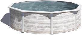 Gre KIT350N Suomijos plieno apvalus laisvai pastatomas 350 x 120 cm sodo baseinas