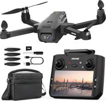 K600GPS dronas su 1080P ledo kamera, 4,5 colio FPV ekranas, automatinis grįžimas, bešepetėlinis variklis, RC kvadrokopteris suaugusiesiems, vaikams ir pradedantiesiems, valdymas gestais, 22 minučių skrydžio laikas