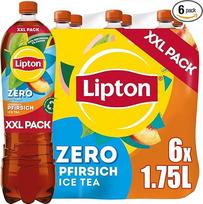 LIPTON ICE TEA Zero Peach - persikų skonio ledinė arbata be cukraus, vienkartinė (6 x 1,75 l)