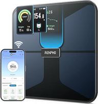 RENPHO Svarstyklės su KMI, kūno riebalų svarstyklės su 18 rodmenų, raumenų masė, išmaniosios kūno svorio svarstyklės, "WiFi" ir "Bluetooth" kūno analizės svarstyklės, įkraunamos, "Elis Evo