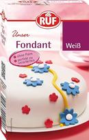 RUF Fondantas baltas, tinka figūroms, gėlėms ir raidėms formuoti, modelinas, valcuotas, be palmių aliejaus, be glitimo ir veganiškas, 250 g (pakuotė po 1)