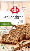 RUF Lieblingsbrot Moliūgų sėklų mišinys be glitimo, duonos kepimo mišinys be miltų ir mielių, duonos mišinys su moliūgų sėklomis, sėmenimis ir saulėgrąžų sėklomis, 1 x 600 g