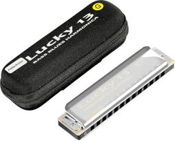 Rytų viršus Lucky 13 Bass Plus Blues Harmonica 13 skylių Diatoninė arfa Harmonica Profesionalūs muzikos instrumentai PaddyRichter G Key Harmonica suaugusiems