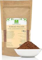 Tamsūs kakavos milteliai be cukraus, šarminiai 1 kg - 100% kepimo kakava, nesaldinta, sumažinto riebumo, 10-12 % riebumo, be konservantų ir priedų