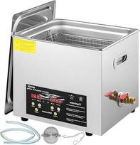 VEVOR 10L patobulintas ultragarsinis valytuvas (400 W šildytuvas, 240 W ultragarsas) Profesionalus skaitmeninis laboratorinis ultragarsinis valytuvas su šildymo laikmačiu, skirtas detalėms ir prietaisams valyti