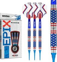 WINMAU Darts Epix Series 90% Profesionalus volframo strėlių rinkinys su strėlių skrituliukais ir strėlių koteliais - galimi svoriai: 18 g minkštas antgalis, 22 g ir 24 g plieninis antgalis.