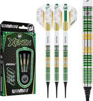 WINMAU Darts Xenon Series 90% Profesionalus volframo strėlių rinkinys su strėlių skrituliukais ir strėlių koteliais - galimi svoriai: 18 g minkštas antgalis, 23 g, 24 g ir 25 g plieninis antgalis.