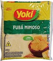 YOKI Fubá Mimoso, smulkūs kukurūzų miltai, 500 g, praturtinti geležimi ir folio rūgštimi, be glitimo, natūralūs ingredientai jūsų receptams su Kajal