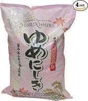 YUME NISHIKI - Suši ryžiai 4 x 5 kg (20 kg) - originalus japoniškas stilius - Premium Koshihikari trumpagrūdžiai ryžiai - trumpagrūdžiai apvalių grūdų ryžiai