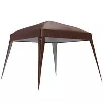 Pavėsinės pakaitinis stogas, vandeniui atsparus, 3x3 m, kavos ruda