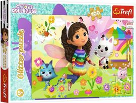TREFL GABBY´S DOLLHOUSE Blizgantis dėlionė, 100 det.