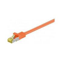 Goobay RJ45 patchkabel, CAT 6A S/FTP (PiMF), 500 MHz z CAT 7 kable surowym, Pomarańczowy - Długość kabla 30 m | 4040849916786 | 4040849916786