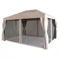 Lauko pavėsinė, 3 x 4 m, su tinkleliu, smėlio