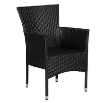Pintas lauko fotelis "Timas", juodas