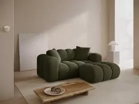 Right Corner Sofa, "Treno", 2 Seats, 180x164x70 Made in Europe